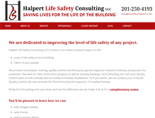 Tablet Screenshot of halpertlifesafety.com